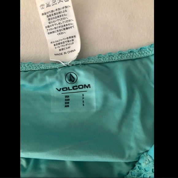 NWT Volcom 'Love & Haight' Retro Bikini Bottoms‎ Blue Bird [ SZ Small ] - Picture 4 of 8
